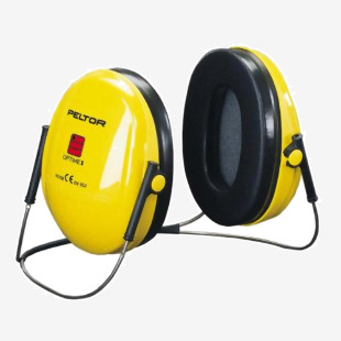 3M Peltor Optime 1 Neckband Ear Defenders Yellow (Pack 1) - H510B 54725BE