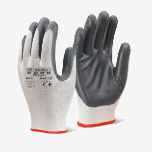 Beeswift Nitrile Palm Coated Polyester Grey X Large (Pack 10 Pairs) - EC7NGYXL 55180BE