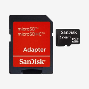 SanDisk Micro SD Card 32GB with Adaptor 8SASDSDQB032GB35