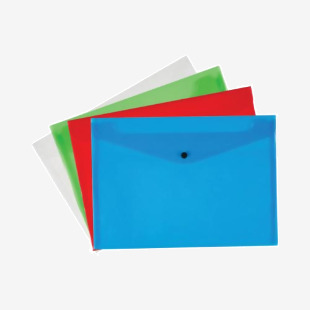 Q-Connect Polypropylene Document Folder A4 Assorted (12 Pack) KF03599 KF03599