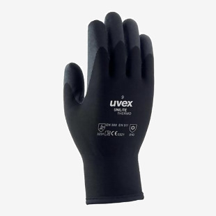 Uvex Unilite Thermo Gloves 1 Pair Black 10 UV03292