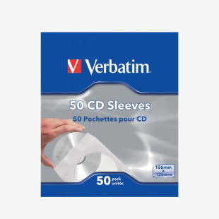 Verbatim CD/DVD Sleeves Paper (50 Pack) 49992 VM49992