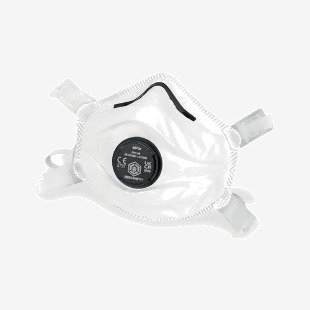 Beeswift FFP3 Moulded Valved Cup Respirator Mask White BSW27063