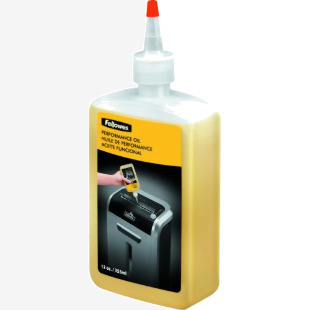 Fellowes Powershred Performance Oil for Fellowes Cross Cut and Micro Cut Shredders 350ml 35250 34521FE