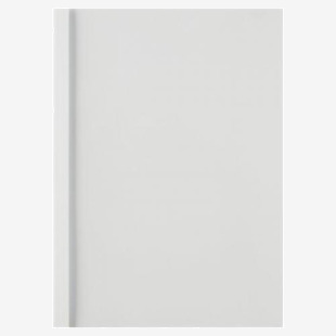 GBC Thermal Binding Cover A4 3mm Clear PVC Front White Silk Gloss Back (Pack 100) - IB370021 24455AC