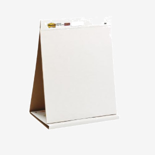 Post-it Table Top Meeting Chart Flipchart Pad Plain 584x508mm 20 Sheets White 563R - 7100171586 38165MM