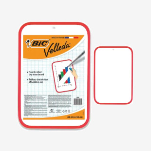 Bic Velleda Dry Wipe Board 300x440mm Red 230 812105 CN230