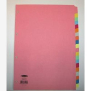 Concord Divider 20 Part A4 160gsm Board Pastel Assorted Colours - 74499J44 39365CC