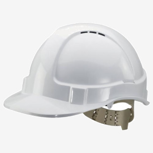 Beeswift Comfort Vented Safety Helmet ABS Shell White BRG10037