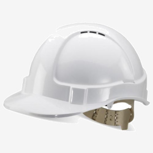 Beeswift Safety Helmet Vented White (Pack 1) - BBVSHW 54844BE