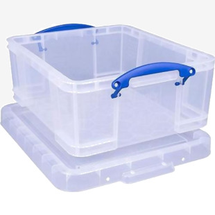 Really Useful Plastic Storage Box 18 Litre Clear - 18CCB 46850RU