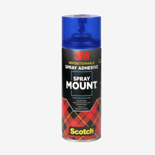 3M Spray Mount Transparent Repositioning Adhesive Spray Can 400ml - 7100296969 32491TT