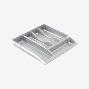 Addis Cutlery Tray Metallic Grey 510855 AG05890