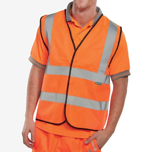 Beeswift High Visibility Waistcoat Full App G Orange Large BRG10008