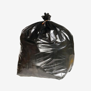 2Work Heavy Duty Refuse Sack Black (Pack of 200 Pack) KF73376 KF73376