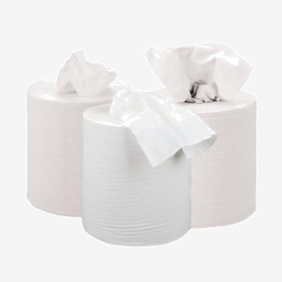 2Work 2-Ply Centrefeed Roll 150m White (Pack of 6) KF03804 KF03804