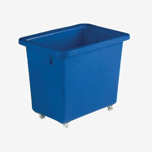 VFM Blue Swivel Castor Bottle Skip 405x610x560mm 328217 SBY12930