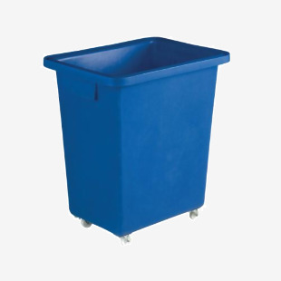 Bottle Skip 580x410x700mm 4x50mm Swivel Blue 328218 SBY12931