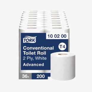 Tork Conventional Toilet Roll 2-Ply 200 Sheets (Pack of 36) 100200 SCA82366