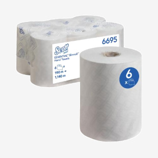 Scott Essential Slimroll Hand Towel Roll White 190m (6 Pack) 6695 KC05085