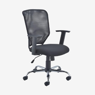 First High Back Task Chair 600x600x940-1030mm Mesh Back Black KF74832 KF74832