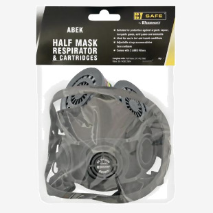 Beeswift B-Safe Half Mask Respirator/ABEK Cartridges Grey BS038 BSW27084