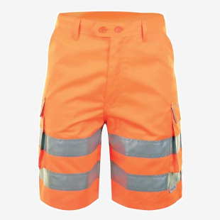 Beeswift Rail Spec High Visibility Shorts Orange 42 BSW36814