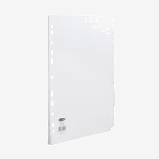 ValueX Divider A4 5 Part Multipunched White Card 79901 13899PK