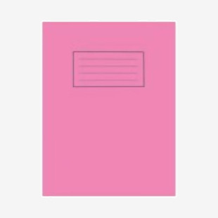 Silvine 9x7 inch229x178mm Exercise Book Plain Pink 80 Pages (Pack 10) - EX112 21890SC