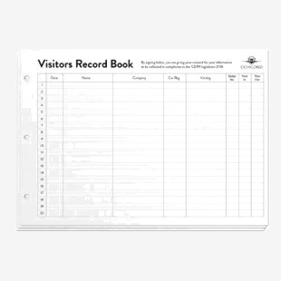 Concord Visitor Book Refill 230x335mm 2000 Entries (Pack 50 Sheets) 85801CD14P 38637CC