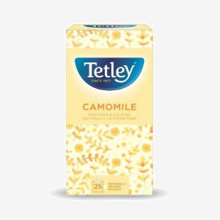 Tetley Camomile Tea Bags Individually Wrapped and Enveloped (Pack 25) - 0403327 39477NT