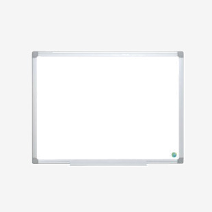 Bi-Office Earth-It Non Magnetic Melamine Whiteboard Aluminium Frame 1200x900mm - MA0500790 43919BS