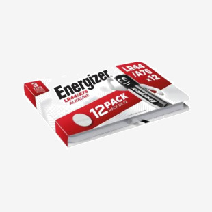 Energizer Alkaline LR44 Coin Cell (Pack 12) - E303693200 53577EN