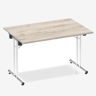 Dynamic Impulse 1200mm Folding Rectangular Table Grey Oak Top I003269 25943DY