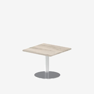 Dynamic Italia 600mm Poseur Square Table Grey Oak Top 475mm High Leg ITL0213 28309DY