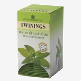 Twinings Pure Peppermint Tea Bags Individually Wrapped (Pack 20) - NWT017 39589NT