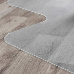 Floortex Cleartex Advantagemat Phthalate Free Vinyl Office Chair Mat Floor Protector For Hard Floors 120x90cm With Lip Clear- UFR129225LV 11056FL