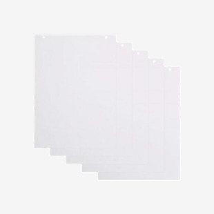 Bi-Office Flipchart Pad Plain A1 White 40 Sheets (Pack 5) - FL014001 49225BS