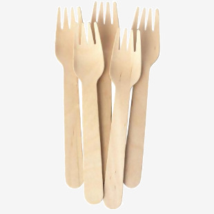 Caterpack Natural Birchwood Fork (Pack 100) - 10568 45018RY