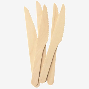 Caterpack Natural Birchwood Knives (Pack 100) - 10567 45011RY