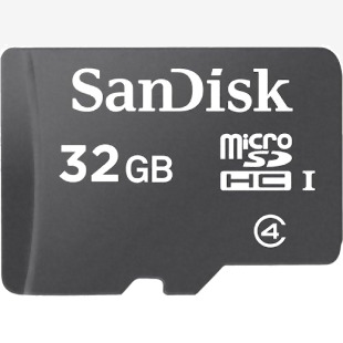 SanDisk SDSDQM 32GB Class 4 MicroSDHC Memory Card and Adapter 8SD10235161