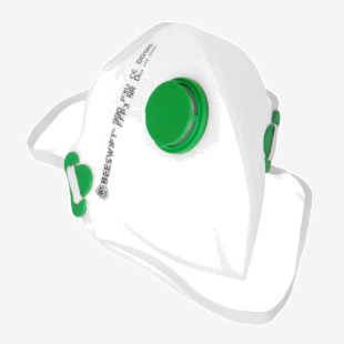 Beeswift Fold Flat P3 Mask with Valve (Pack 20) - 3FF3V 55740BE