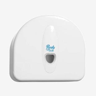 Purely Smile Jumbo Toilet Roll Dispenser White PS1723 86437TC