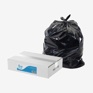 Purely Smile Extra Heavy Duty Refuse Sacks Black (Pack 200) PS3002 87648TC