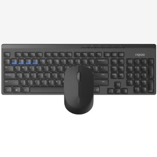 Rapoo 8100M RF Wireless + Bluetooth Full Size Keyboard and 1300 DPI Mouse 8RA18299