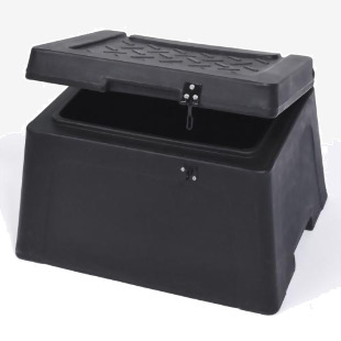 Mini Grit Bin Lockable Tough Medium Density UV Stabilised Polythene 25kg 0904117 11486CP