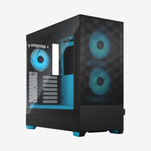 Fractal Design POP Air RGB Tempered Glass Cyan Core Tower PC Case 8FR10361726