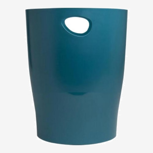 Exacompta NeoDeco 15 Litre Waste Bin 263x263x335mm Duck Blue (Each) - 45328D 45338EX