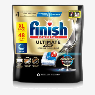 Finish Ultimate Plus Intensive Clean & Shine Dishwasher Tablets Regular (Pack 48) - 3279171 47865RH