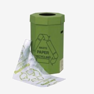 Acorn Green Bin High Volume Paper Recycling Bin 60 Litres H677 x W360mm (Pack 5) - 402565 59688AB